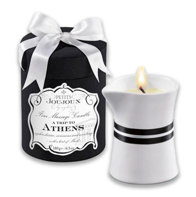 Свічка для масажу Petits Joujoux - Athens - Musk and Patchouli