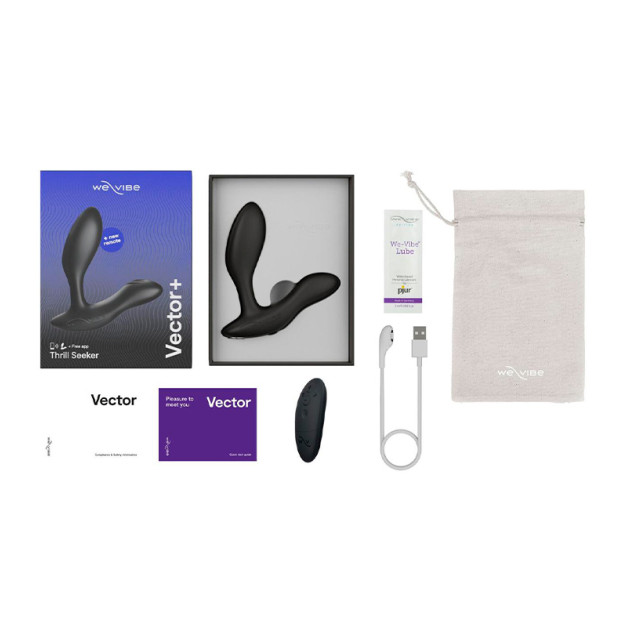 Масажер простати We-Vibe Vector+ Charocal Black