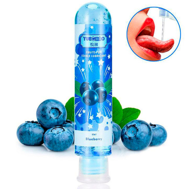 Їстівний лубрикант FRUITS FUN 80мл чорниця