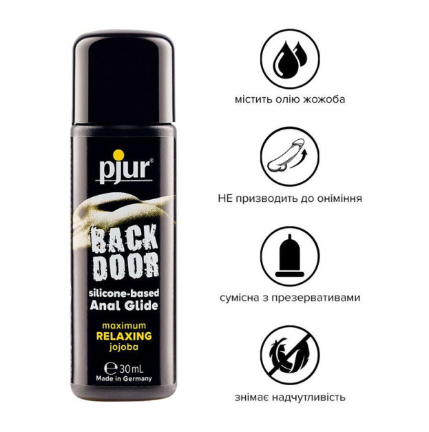 Анальная смазка на силиконовой основе Pjur backdoor anal Relaxing jojoba silicone lubricant 30 мл