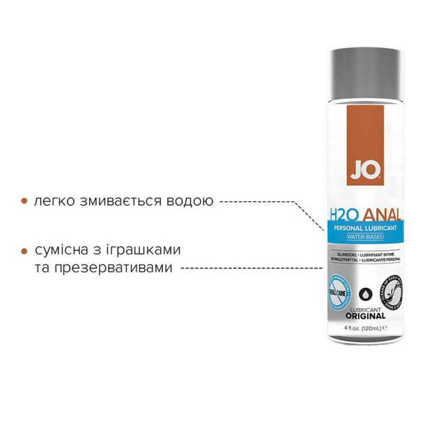 Лубрикант на водній основі System JO ANAL H2O ORIGINAL 120 мл