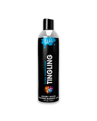 Cooling water-silicone lubricant Wet Extra Sensations Tingling 118 ml