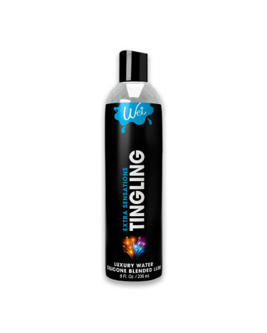 Cooling water-silicone lubricant Wet Extra Sensations Tingling 236 ml
