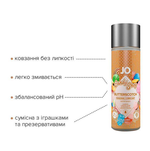 Лубрикант на водній основі System JO H2O Candy Shop Butterscotch 60 мл