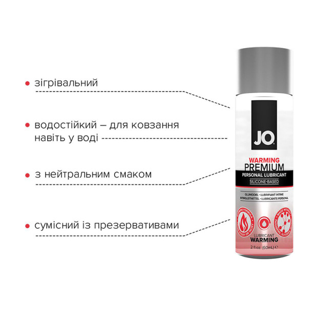 Лубрикант на силіконовій основі System JO PREMIUM WARMING 60 мл