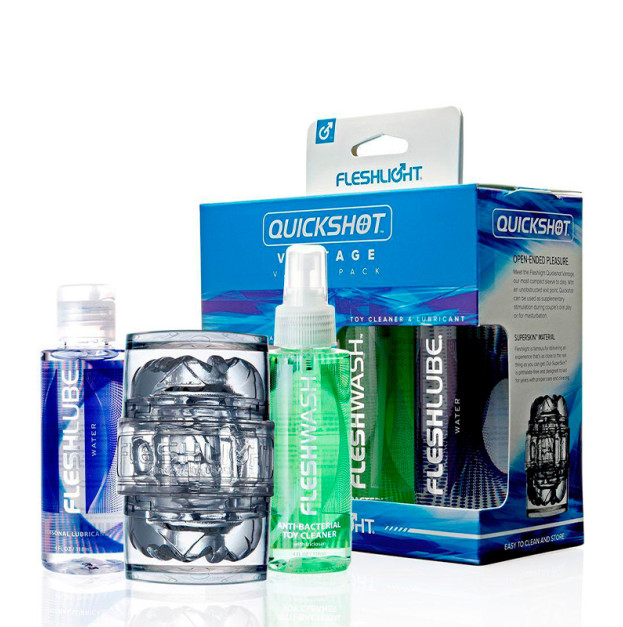 Мастурбатор с смазкой Fleshlight Quickshot Vantage Value Pack