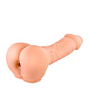 Насадка на член і мастурбатор Real Body Two In One