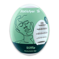 Самосмазывающийся мастурбатор-яйцо Satisfyer Masturbator Egg Single Riffle