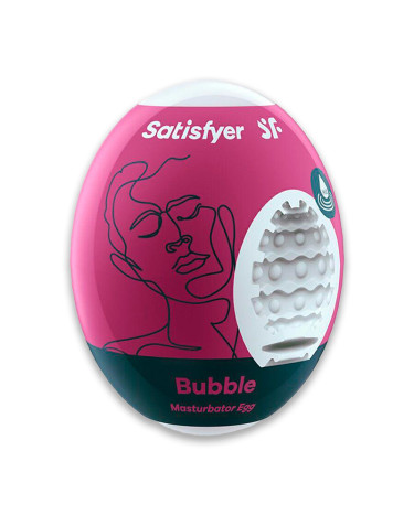 Самосмазывающийся мастурбатор-яйцо Satisfyer Masturbator Egg Single Bubble
