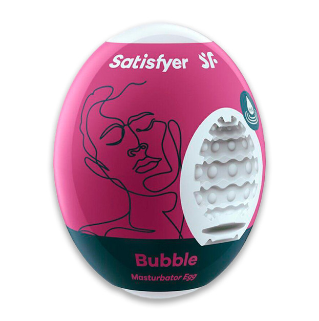 Самосмазывающийся мастурбатор-яйцо Satisfyer Masturbator Egg Single Bubble