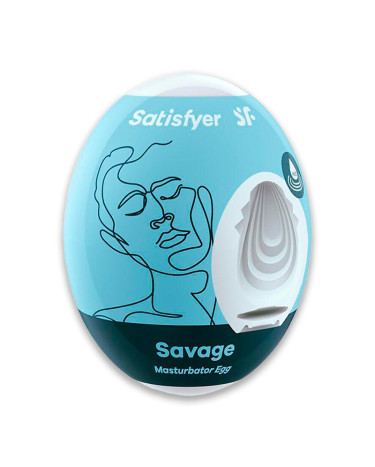 Самосмазывающийся мастурбатор-яйцо Satisfyer Masturbator Egg Single Savage