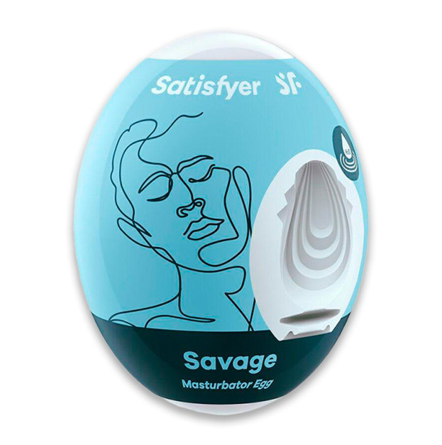 Самосмазывающийся мастурбатор-яйцо Satisfyer Masturbator Egg Single Savage