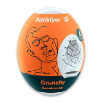 Самосмазывающийся мастурбатор-яйцо Satisfyer Masturbator Egg Single Crunchy