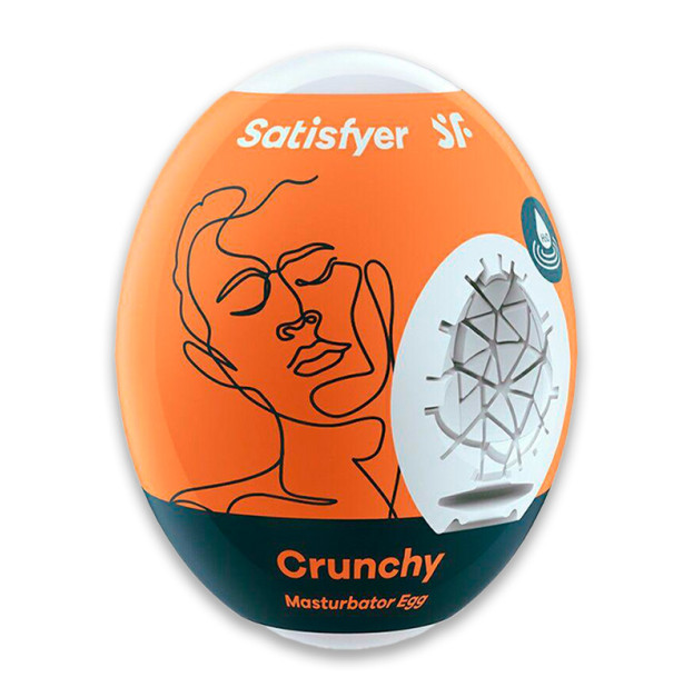 Самосмазывающийся мастурбатор-яйцо Satisfyer Masturbator Egg Single Crunchy