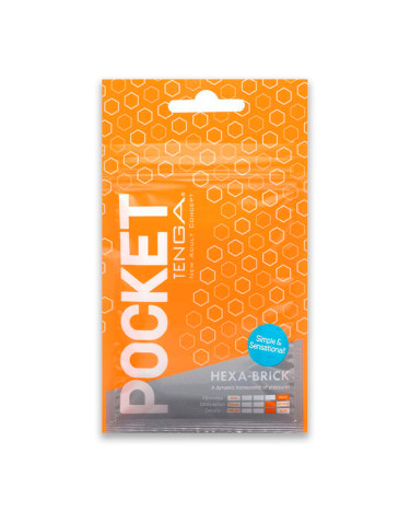 Мастурбатор Tenga Pocket Hexa-Brick
