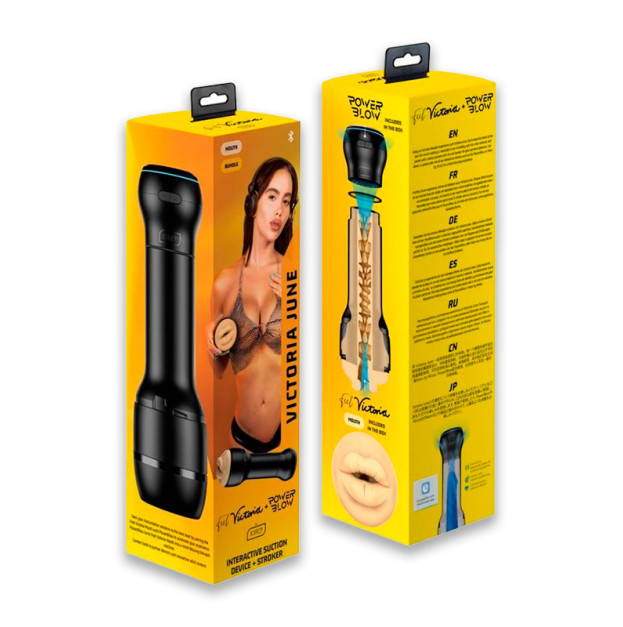 Masturbator Kiiroo Power Blow&Feel Victoria Mouth ComboSet