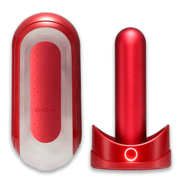 Мастурбатор з підігрівом Tenga Flip Zero Red + Flip Warming Set