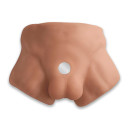 Полуторс с фаллоимитатором на присоске SilexD Apollo S Male Torso Caramel