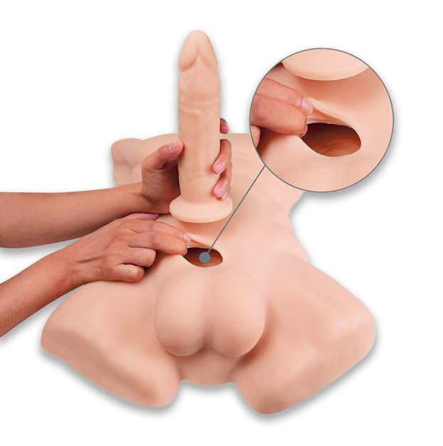 Торс з фалоімітатором на присосці SilexD Apollo L Male Torso