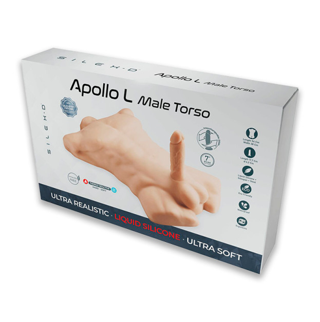 Торс з фалоімітатором на присосці SilexD Apollo L Male Torso