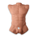 Торс с фаллоимитатором на присоске SilexD Apollo L Male Torso Caramel