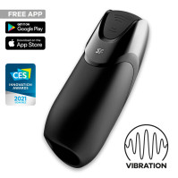 Смарт-мастурбатор з вібрацією Satisfyer Men Vibration+