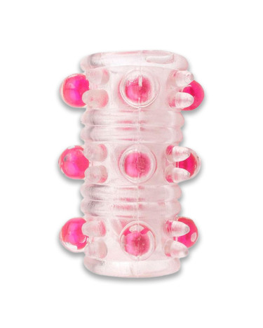 Elastic embossed penis attachment