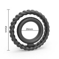 Erection ring double Dorcel DUAL RING black