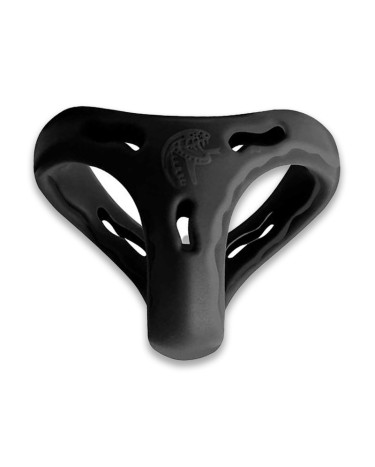 Triple Erection Ring for Penis and Scrotum Love To Love Flux Ring Black