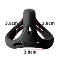 Triple Erection Ring for Penis and Scrotum Love To Love Flux Ring Black