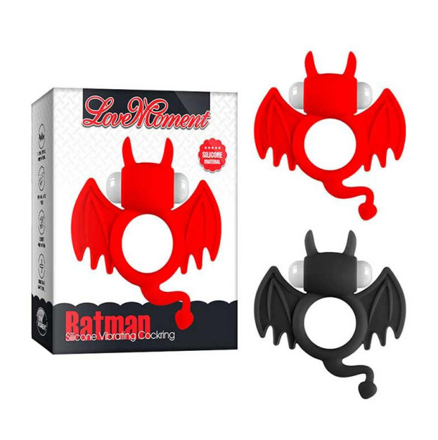 Batman Vibrating Cock Ring Black