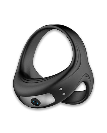 Triple Erection Vibrating Cock Ring For Penis And Scrotum Black