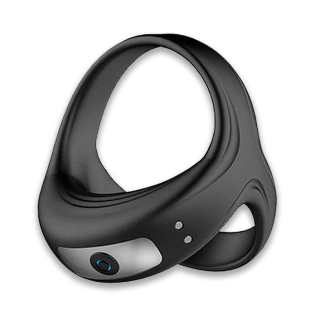 Triple Erection Vibrating Cock Ring For Penis And Scrotum Black