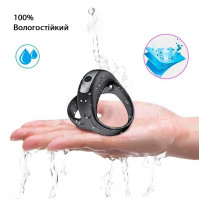 Triple Erection Vibrating Cock Ring For Penis And Scrotum Black
