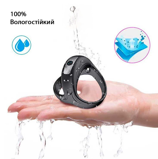 Triple Erection Vibrating Cock Ring For Penis And Scrotum Black