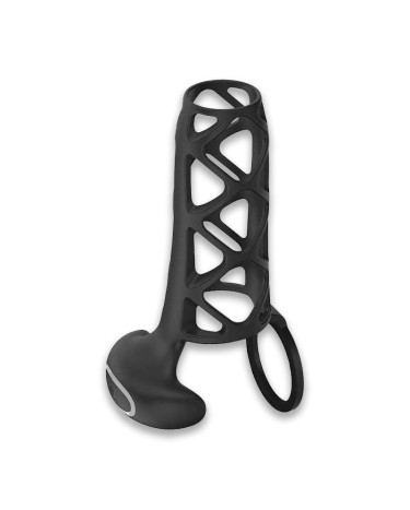 Vibrating Penis and Scrotum Sleeve Black Velvets Penis Sleeve