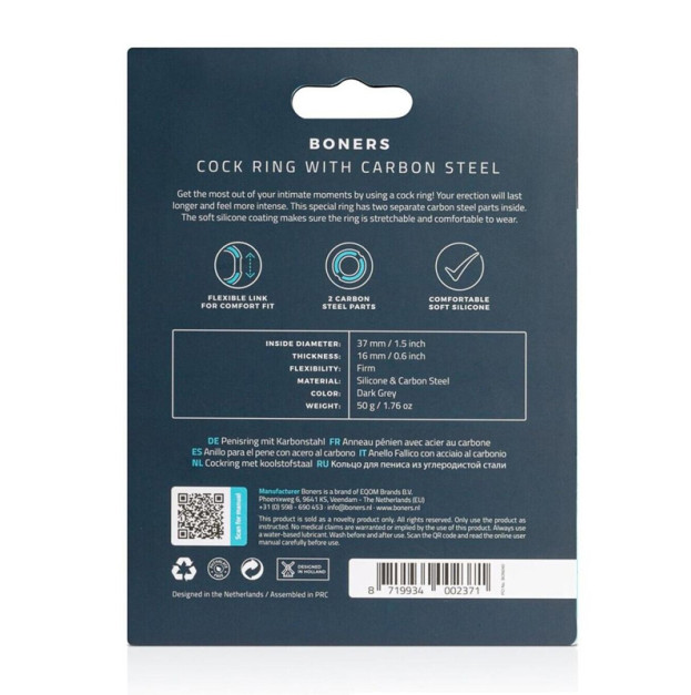 Boners Cock Ring With Carbon Steel