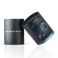Ерекційне кільце Boners Cock Ring And Ball Stretcher Grey
