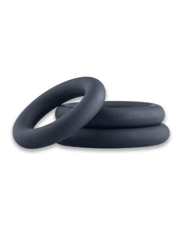 Набор эрекционных колец Boners 3-Piece Cock Ring Set Grey