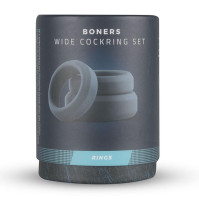 Набор эрекционных колец Boners 3 Ring kit (flat rings)
