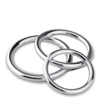 Sinner Gear Unbendable Metal Cock/Ball Ring Set