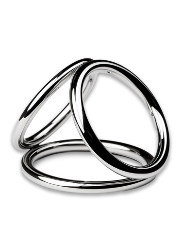 Sinner Gear Unbendable Ball Ring Triple Cock Ring - Large