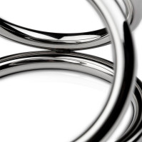 Sinner Gear Unbendable Ball Ring Triple Cock Ring - Large