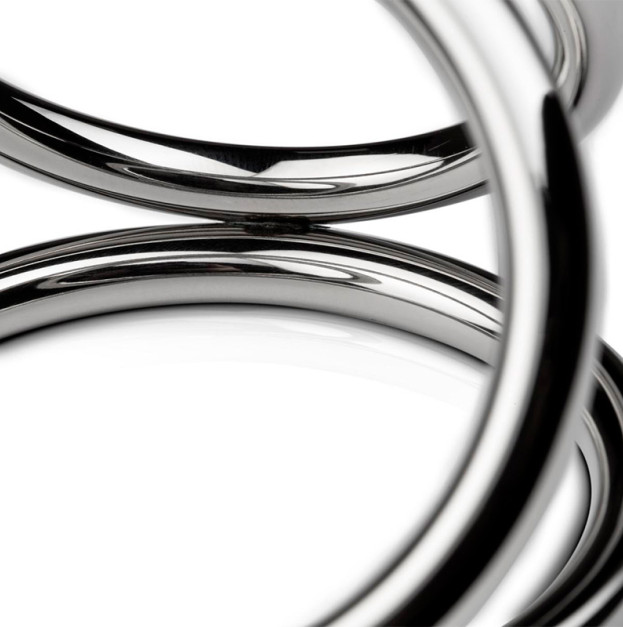 Sinner Gear Unbendable Ball Ring Triple Cock Ring - Large