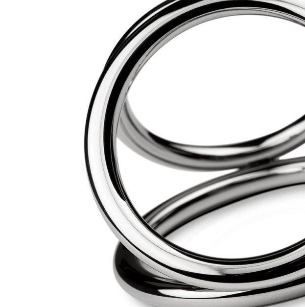 Sinner Gear Unbendable Ball Ring Triple Cock Ring - Large