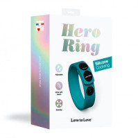 Adjustable Erection Ring Love To Love HERO RING - TEAL ME