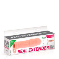 Насадка на член с кольцом Real Body Real Extender DICKY
