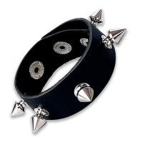 Art of Sex Genuine Leather Spiked Cock Ring - James