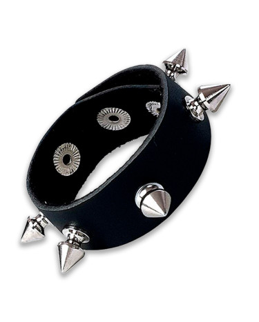 Art of Sex Genuine Leather Spiked Cock Ring - James