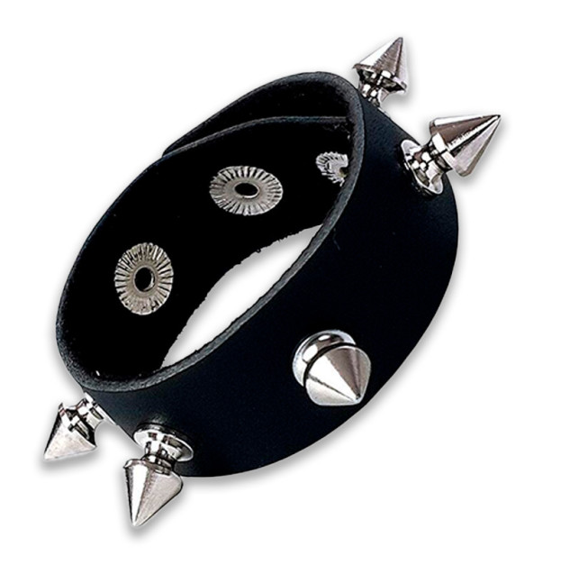 Art of Sex Genuine Leather Spiked Cock Ring - James